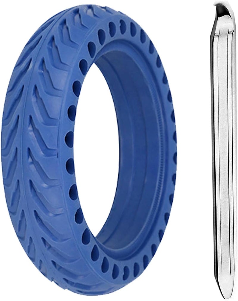 TOCBEUU TOUBEUU Solid Tires 8.5x2 Inches for Electric Scooter, 50/75-6.1Replacement Wheels, Rubber Tyre 8-1/2'' for Gotrax GXL V2/XR/APEX & Xiaomi M365/M365 Pro/Pro 2/1S and All 8.5'' Scooter- Blue - Image 1